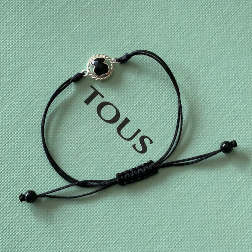 ❤️❤️ SOLD ❤️❤️ Tous Onyx Cord Bracelet - Picture 2 of 7